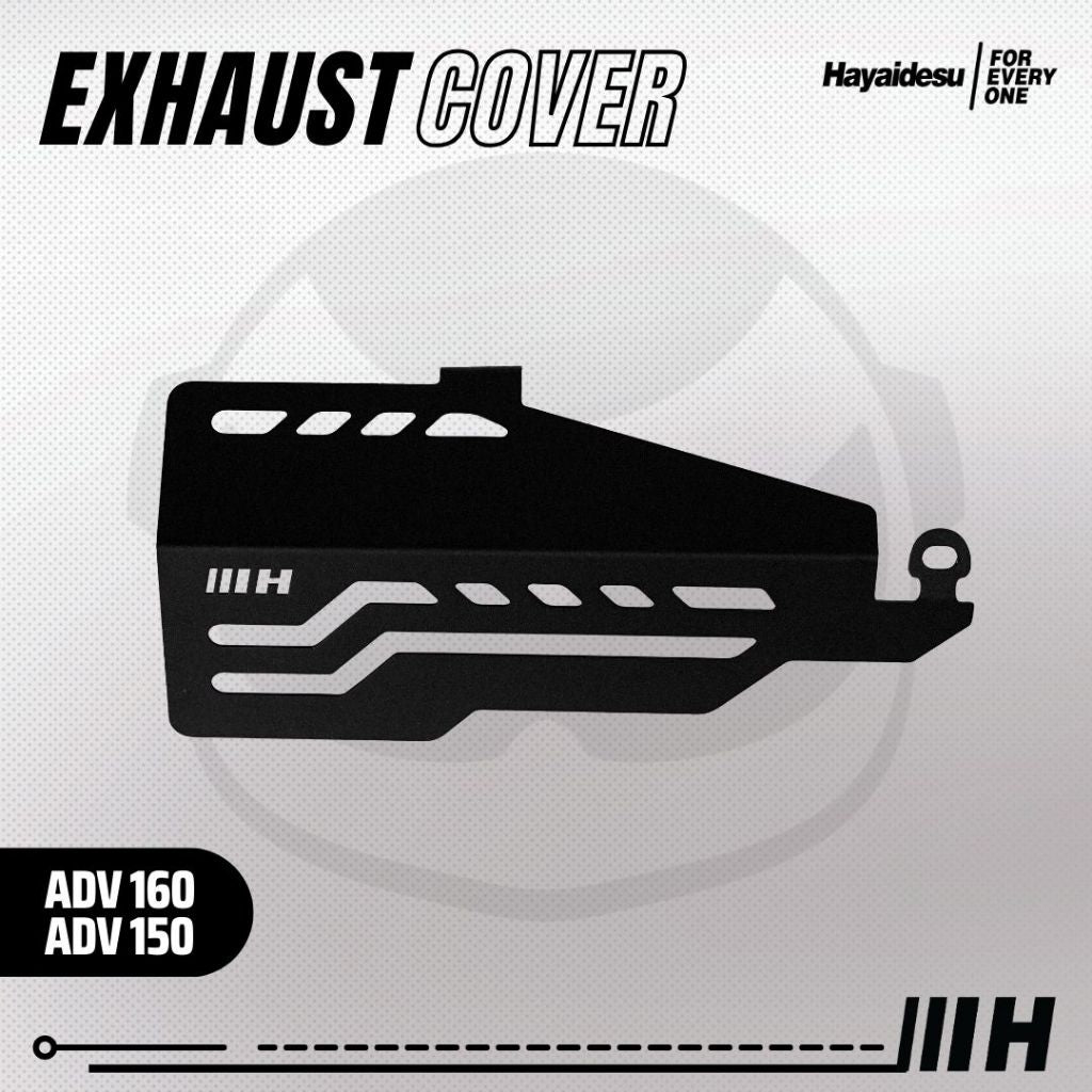 Hayaidesu Exhaust Cover ADV 150 & ADV 160 Tameng Pelindung Knalpot Motor Honda ADV