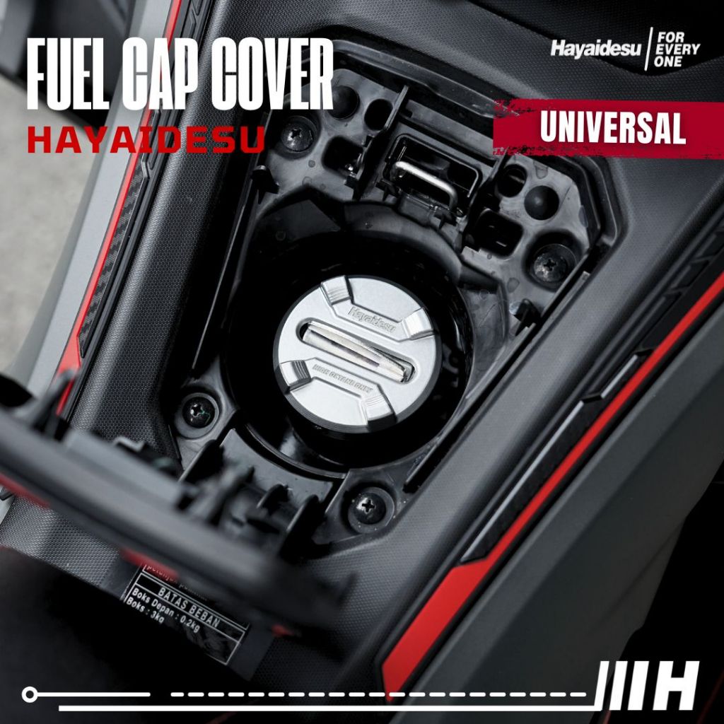 Hayaidesu Fuel Cap Cover Tutup Tanki Universal CNC