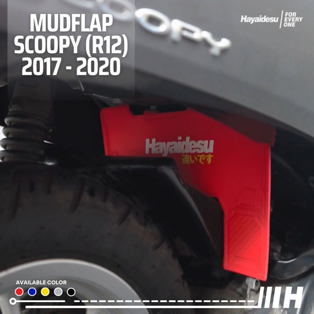 Hayaidesu MudFlap Scoopy Ring 12 (2017-2020)  Penahan Lumpur
