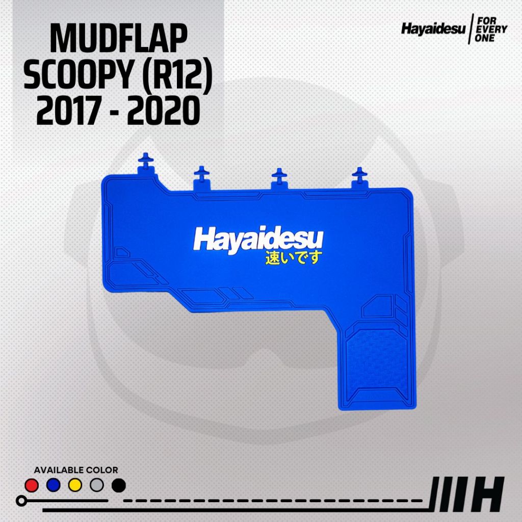 Hayaidesu MudFlap Scoopy Ring 12 (2017-2020)  Penahan Lumpur