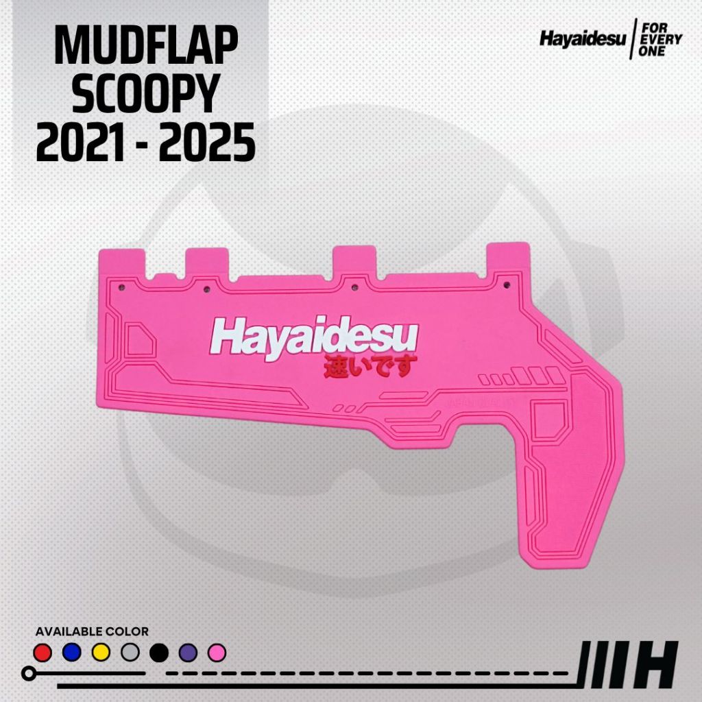 Hayaidesu Mud Flap New SCOOPY (2021-2025) Penahan Lumpur - Premium