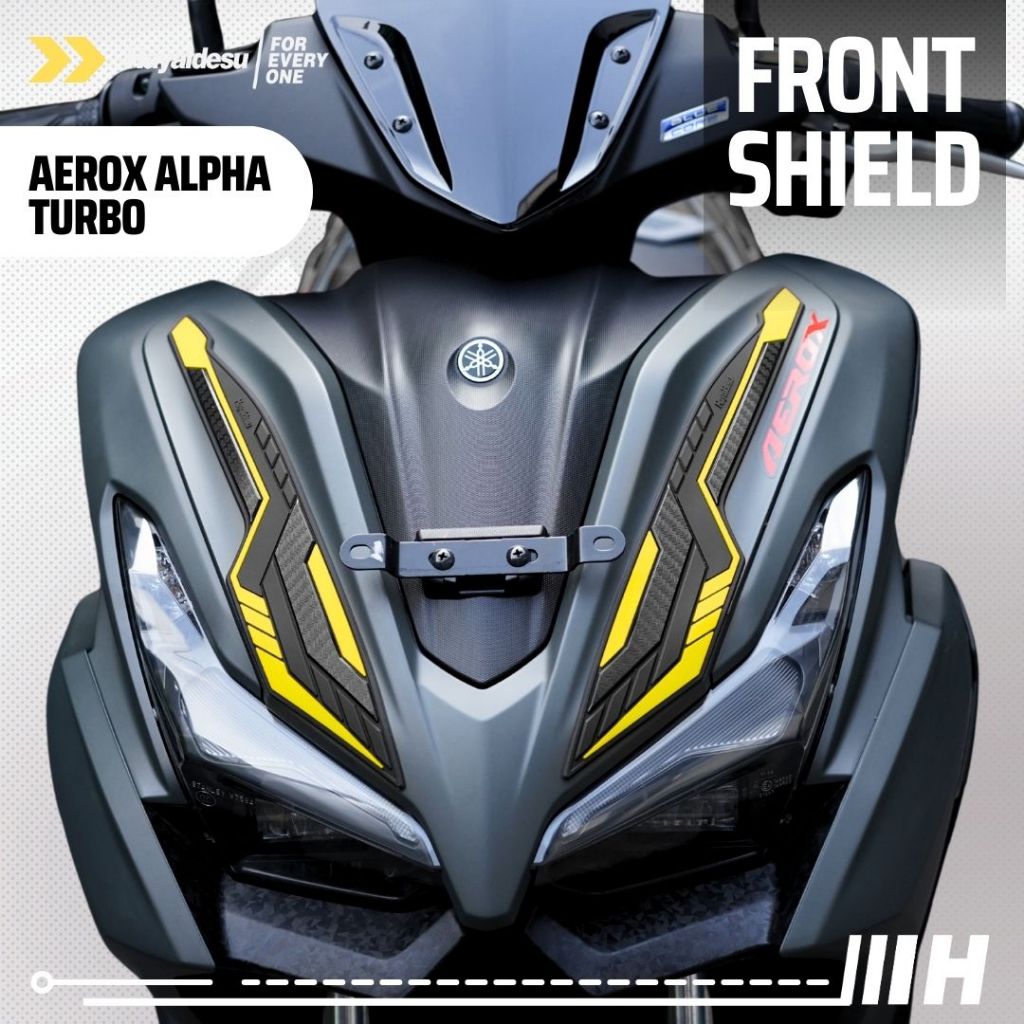 Hayaidesu Yamaha AEROX ALPHA (Standard/Cyber City/Turbo) Body Protector FRONT SHIELD Cover