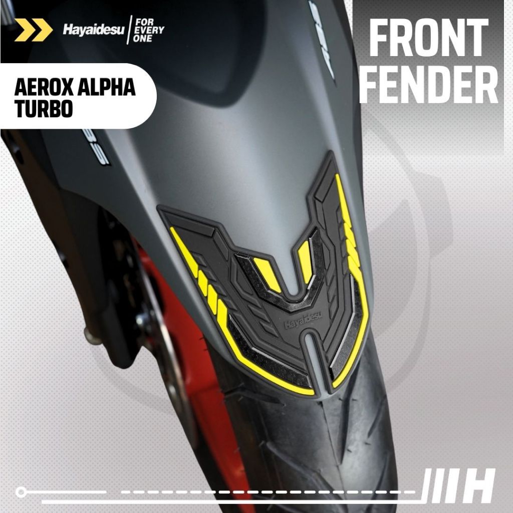 Hayaidesu Yamaha AEROX ALPHA (Standard/Cyber City/Turbo) Body Protector FRONT FENDER Cover