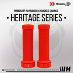 Hayaidesu x Smoked Garage Hand Grip HERITAGE Series (Ujung Tertutup) Vespa Classic/Manual Handgrip