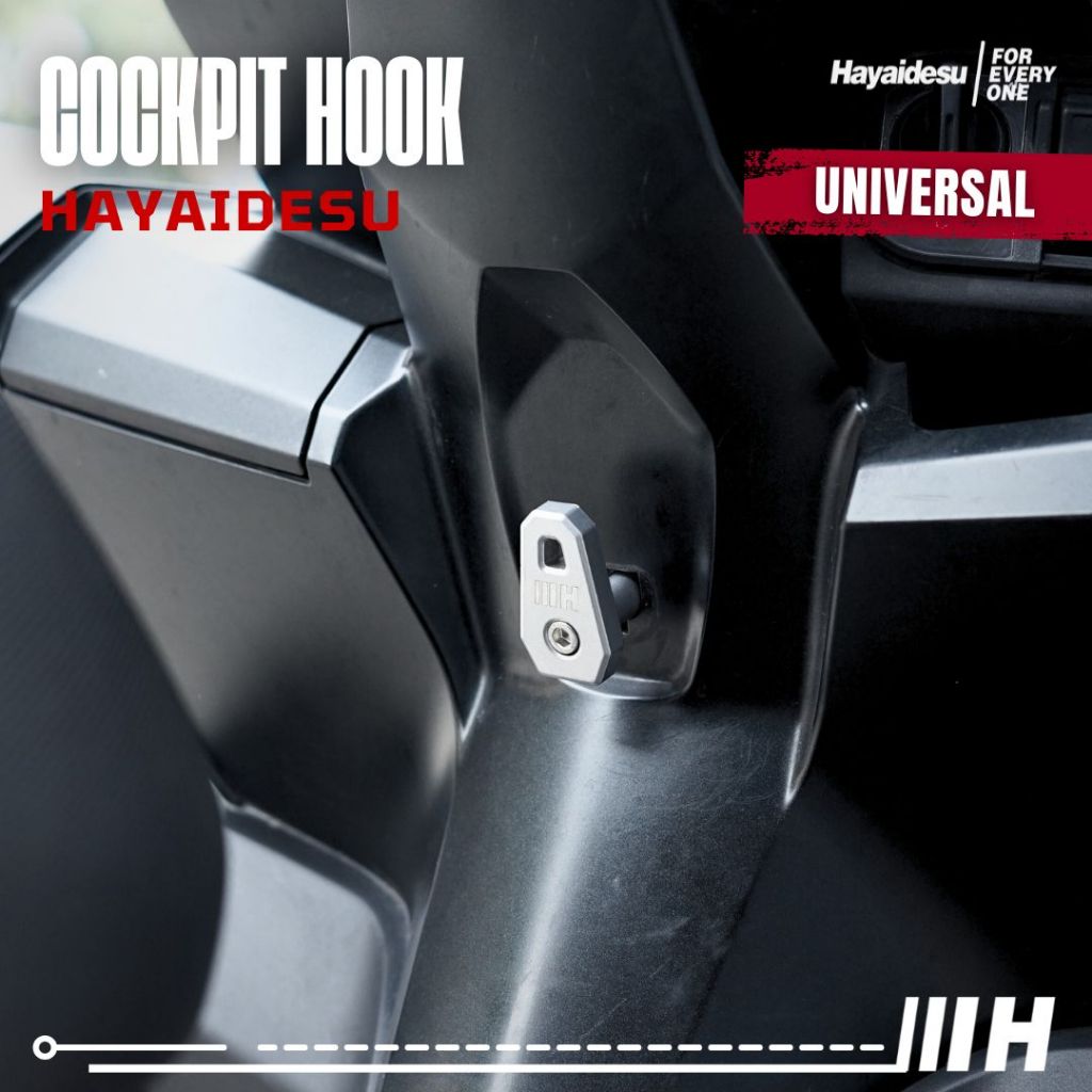 Hayaidesu Cockpit Deck Hook Gantungan Barang Universal CNC