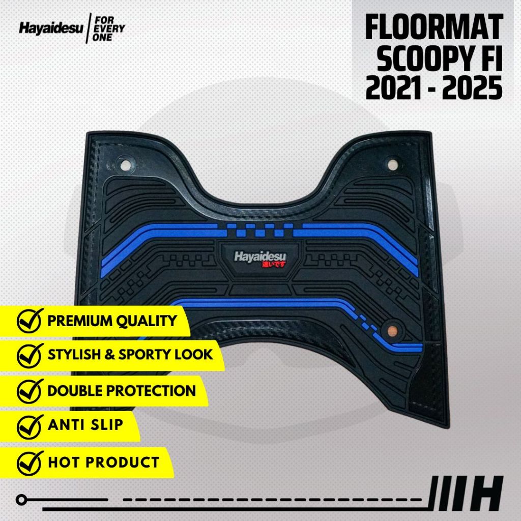 Hayaidesu Floor Mat New Honda Scoopy  2021-2024 Karpet Motor - Premium Quality