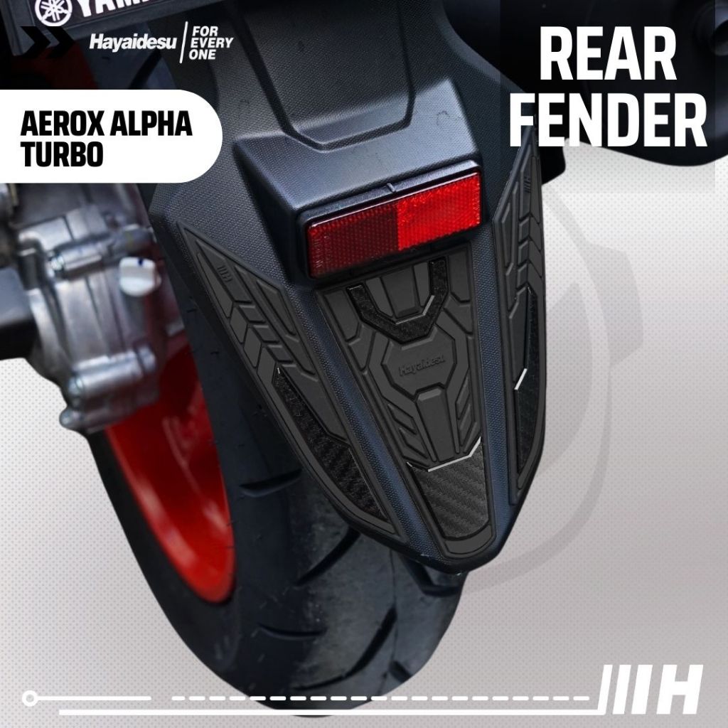 Hayaidesu Yamaha AEROX ALPHA (Standard/Cyber City/Turbo) Body Protector REAR FENDER Cover