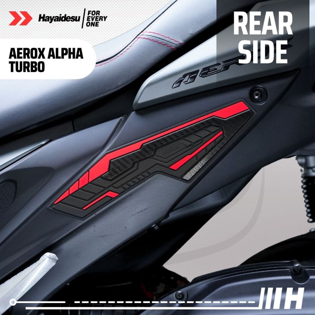 Hayaidesu Yamaha AEROX ALPHA (Standard/Cyber City/Turbo) Body Protector REAR SIDE Cover