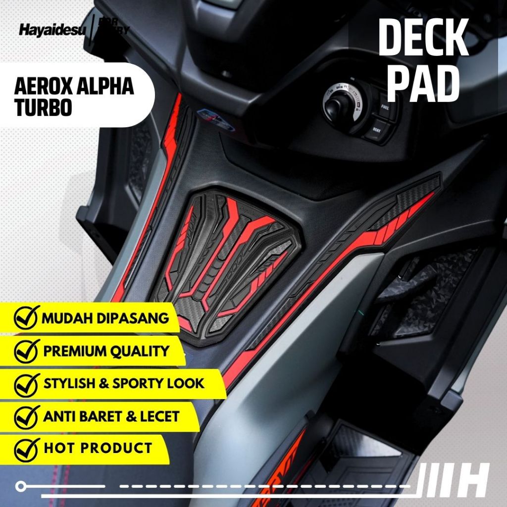 Hayaidesu Yamaha AEROX ALPHA (Standard/Cyber City/Turbo) Body Protector DECK PAD Cover