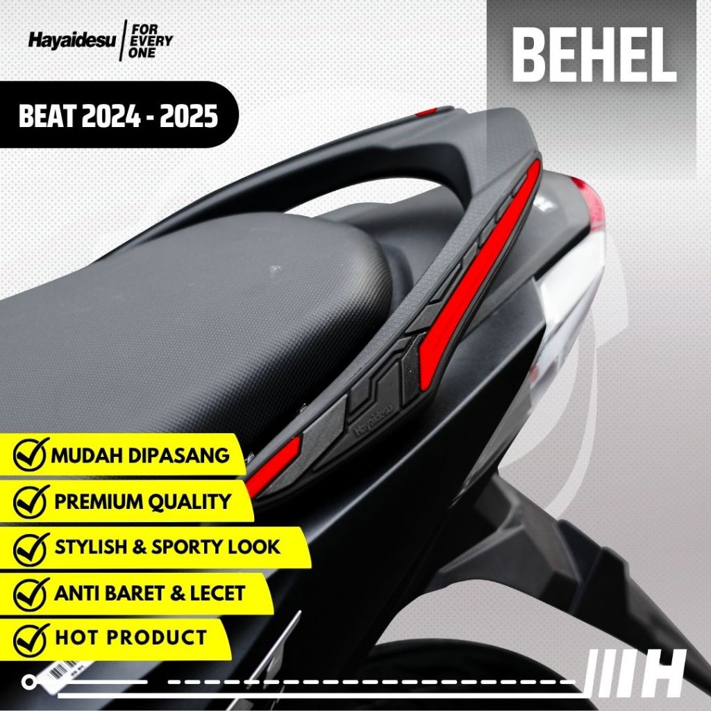 Hayaidesu BEAT (2024-2025) Body Protector Behel Pillion Grip Cover
