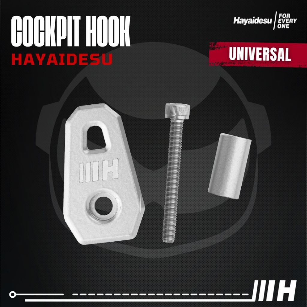 Hayaidesu Cockpit Deck Hook Gantungan Barang Universal CNC