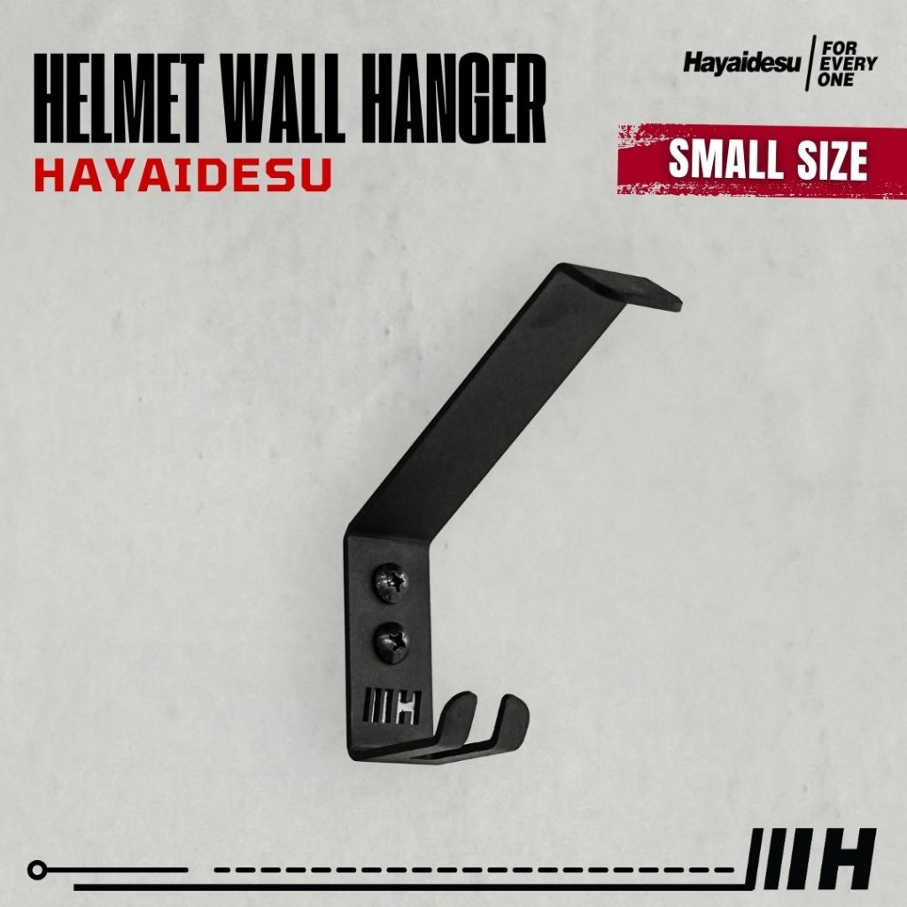 Hayaidesu Helmet Wall Hanger Plat Gantungan Helm Dinding
