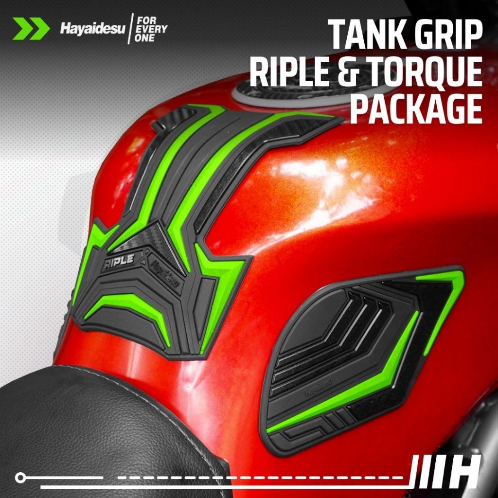 Hayaidesu RIPLE & TORQUE Package - Universal Tank Grip Pad Motorsport