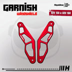 Hayaidesu Garnish Windshield ADV 150 & ADV 160 - Full CNC Anodize
