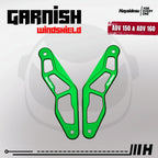 Hayaidesu Garnish Windshield ADV 150 & ADV 160 - Full CNC Anodize