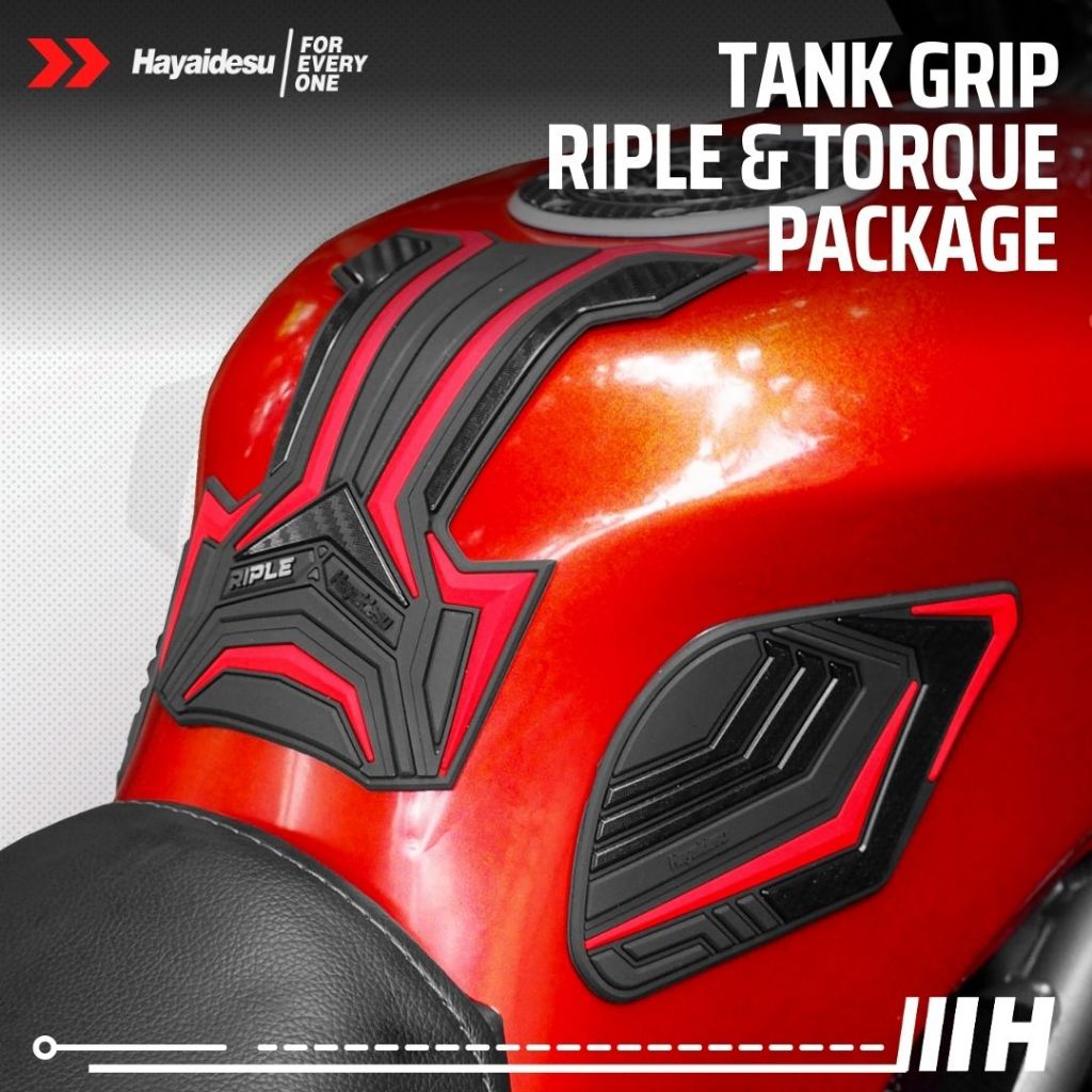 Hayaidesu RIPLE & TORQUE Package - Universal Tank Grip Pad Motorsport