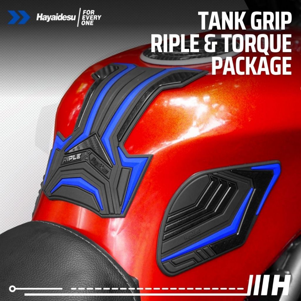 Hayaidesu RIPLE & TORQUE Package - Universal Tank Grip Pad Motorsport