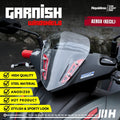 Hayaidesu Garnish Windshield AEROX Old, AEROX Connected, AEROX Alpha (Inside/Dalam) - Full CNC Anodize
