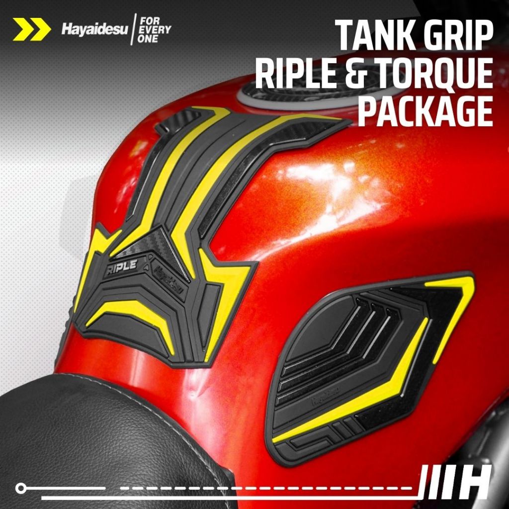 Hayaidesu RIPLE & TORQUE Package - Universal Tank Grip Pad Motorsport