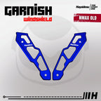 Hayaidesu Garnish Windshield NMAX OLD (2015-2019) - Full CNC Anodize