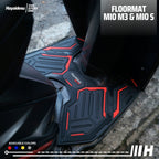 Hayaidesu Yamaha Mio M3 / Mio S Karpet Motor Floor Mat - Premium Quality