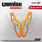 Hayaidesu Garnish Windshield ADV 150 & ADV 160 - Full CNC Anodize