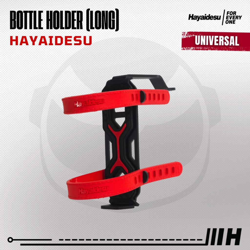 Hayaidesu Bottle Holder Spion Motor Tempat Dudukan Tumbler Air Minum Spion Motor Universal (Long)