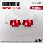 Hayaidesu  Bar End Roller Jalu Motor Stang Tipe Drat Universal - Full CNC Anodize