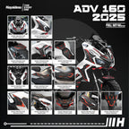 Hayaidesu Honda ADV 160 ROADSYNC (2025) Full Set Body Protector Cover