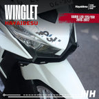 Hayaidesu Winglet Bawah Honda VARIO 125-150 (2015-2017) - Steel Material Sporty Look High Quality