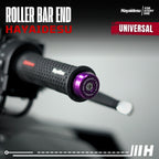 Hayaidesu  Bar End Roller Jalu Motor Stang Tipe Drat Universal - Full CNC Anodize