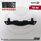 Hayaidesu Winglet Bawah Honda PCX 160 2025 CBS/ABS/Roadsync - Steel Material Sporty Look High Quality