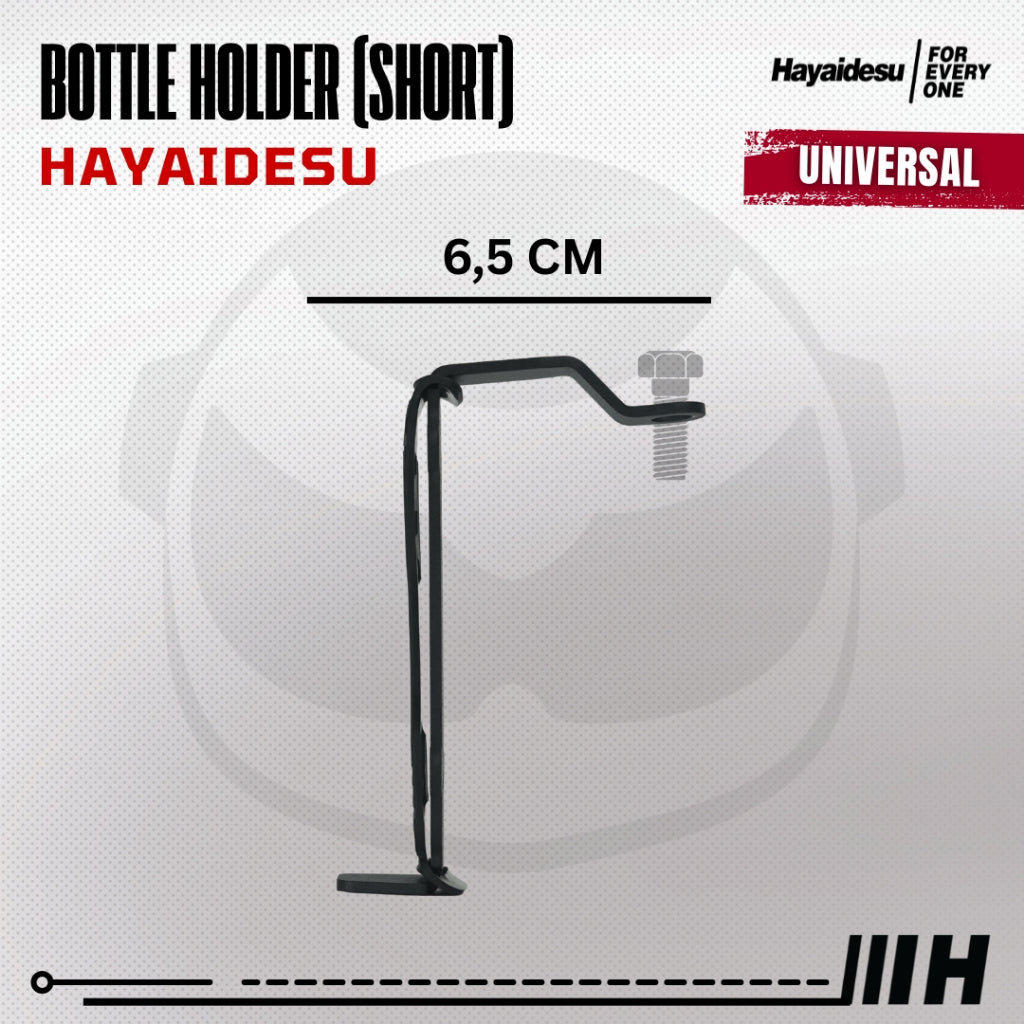 Hayaidesu Bottle Holder Spion Motor Tempat Dudukan Tumbler Air Minum Spion Motor Universal (Short)