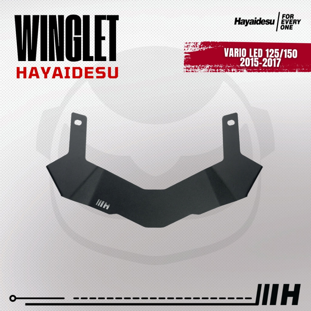 Hayaidesu Winglet Bawah Honda VARIO 125-150 (2015-2017) - Steel Material Sporty Look High Quality