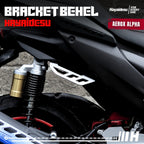 Hayaidesu Bracket Behel Yamaha AEROX ALPHA (Standard, Cybercity, Turbo) - 3mm Steel Material High Quality