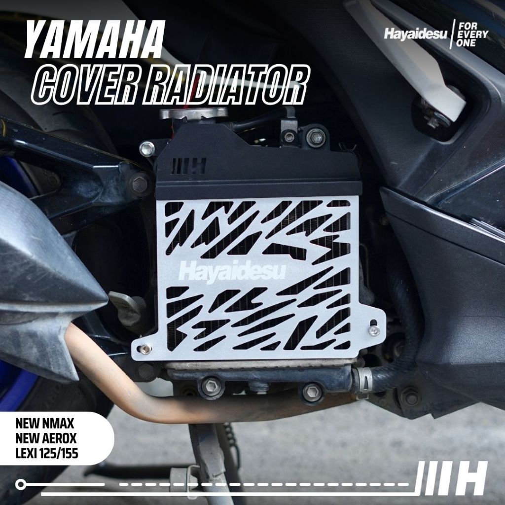 Hayaidesu Cover Radiator Yamaha NEW NMAX, NEW AEROX CONNECTED & LEXI 155 - Full CNC