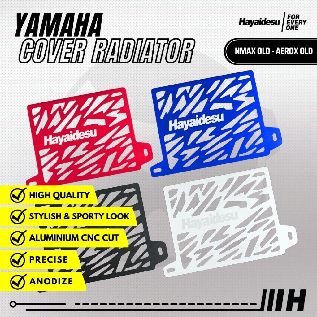 Hayaidesu Cover Radiator Yamaha NMAX OLD & AEROX OLD - Full CNC
