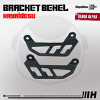 Hayaidesu Bracket Behel Yamaha AEROX ALPHA (Standard, Cybercity, Turbo) - 3mm Steel Material High Quality