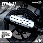 Hayaidesu Exhaust / Knalpot Cover (FLAT) Mio Smile, Mio Soul Carbu,Soul GT, Fazzio, Filano, Mio M3, Mio J Tameng Pelindung Knalpot Motor Yamaha