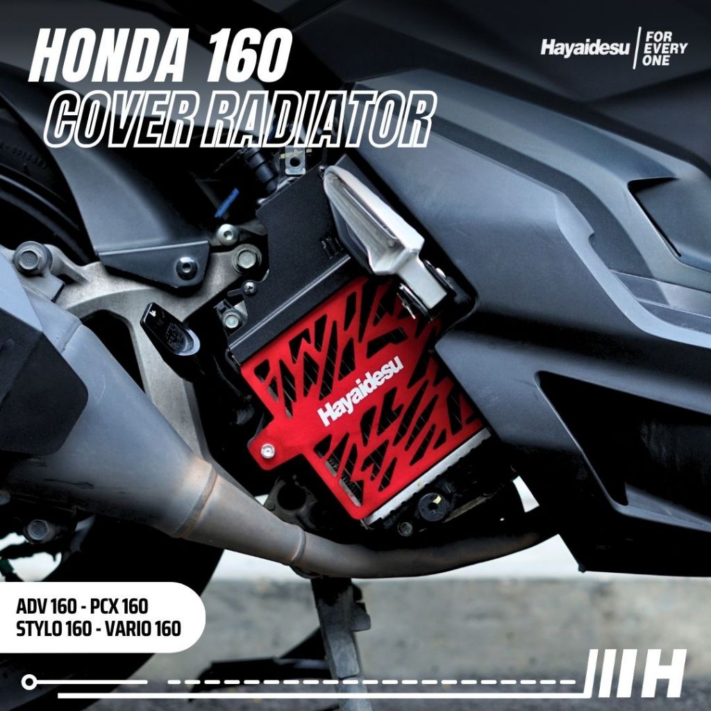 Hayaidesu Cover Radiator Honda 160 – Vario 160, ADV 160, PCX 160, STYLO 160 - Full CNC