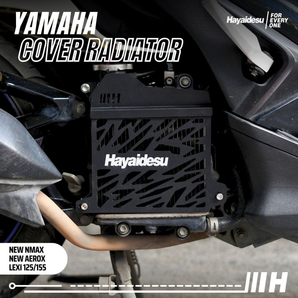 Hayaidesu Cover Radiator Yamaha NEW NMAX, NEW AEROX CONNECTED & LEXI 155 - Full CNC