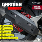 Hayaidesu Garnish Knalpot Universal - Garnish Knalpot Variasi Atas-Bawah Full CNC Anodized