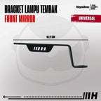 Hayaidesu Bracket Lampu Tembak Spion/Front Mirror Bar stand dudukan Lampu Tembak Universal