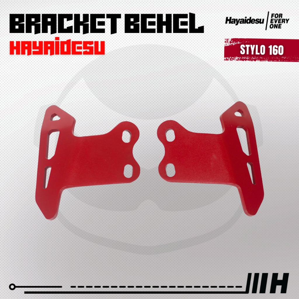 Hayaidesu Bracket Behel Honda STYLO 160 - 5mm Steel Material High Quality
