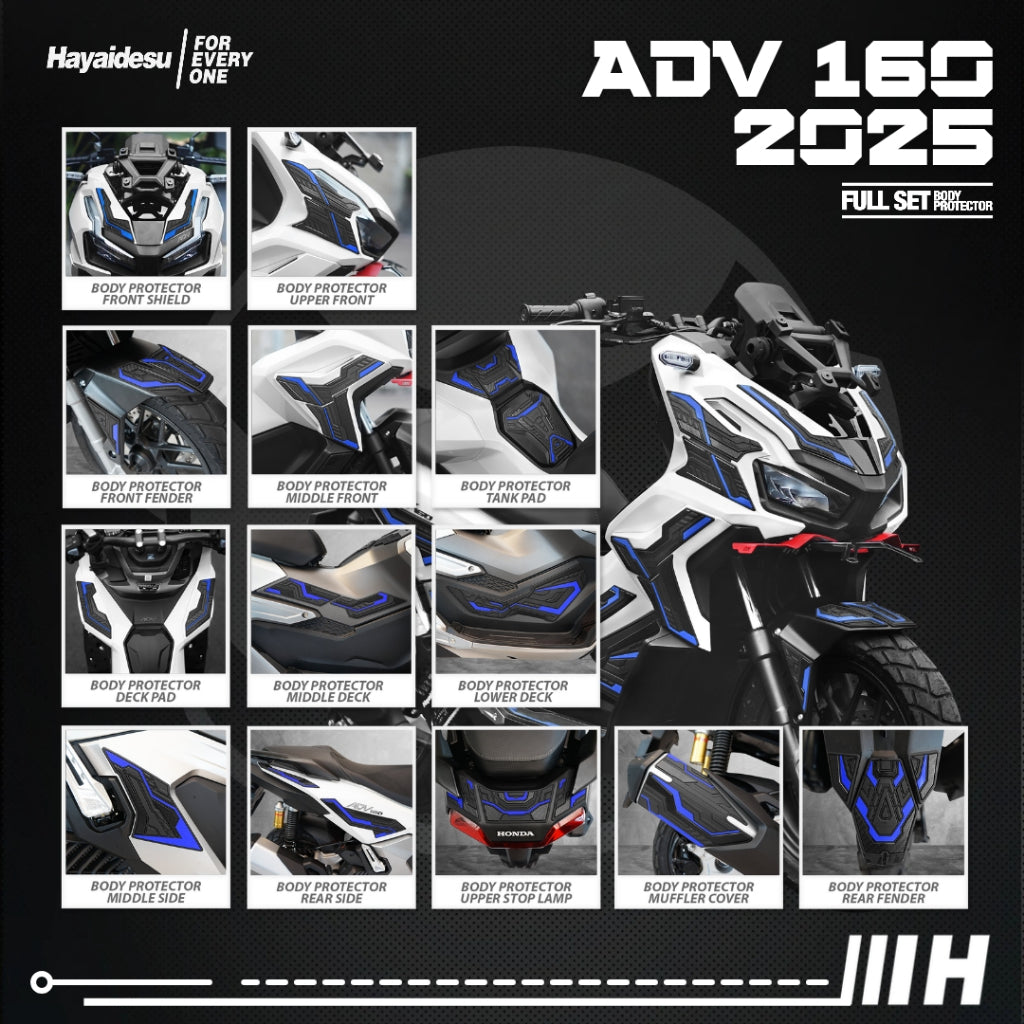 Hayaidesu Honda ADV 160 ROADSYNC (2025) Full Set Body Protector Cover