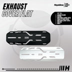 Hayaidesu Exhaust / Knalpot Cover (FLAT) Mio Smile, Mio Soul Carbu,Soul GT, Fazzio, Filano, Mio M3, Mio J Tameng Pelindung Knalpot Motor Yamaha