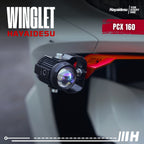 Hayaidesu Winglet Bawah Honda PCX 160 2025 CBS/ABS/Roadsync - Steel Material Sporty Look High Quality