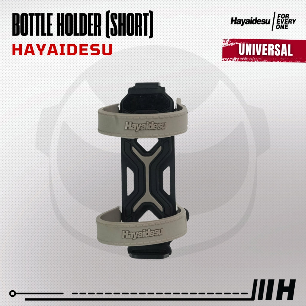 Hayaidesu Bottle Holder Spion Motor Tempat Dudukan Tumbler Air Minum Spion Motor Universal (Short)