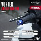 Hayaidesu  Bar End Roller  VORTEX Jalu Motor Stang Universal  25mm- Full CNC Anodize