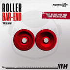 Hayaidesu Roller Bar End Jalu Stang Motor Full CNC Anodize BEAT (2020-2025) & VARIO 160 (2022-2025)